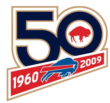 Stitched Buffalo Bills 50th Anniversary Jersey Patch