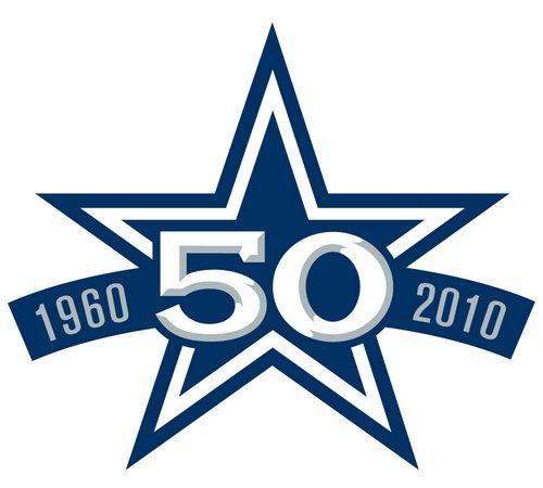 Stitched Dallas Cowboys 50th Anniversary Jersey Patch