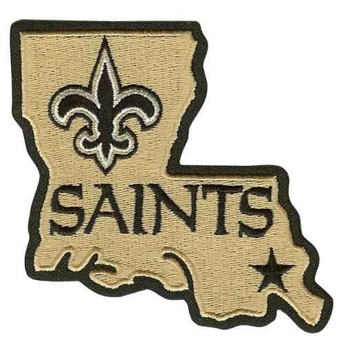 Stitched New Orleans Saints Louisiana State Logo Jersey Patch