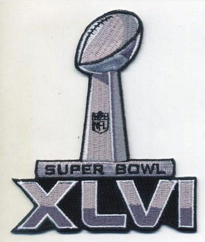 Stitched Super Bowl 46 XLVI Jersey Patch New England Patriots vs New York Giants