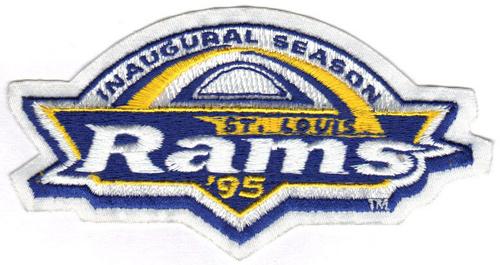 Stitched NFL 1995 St. Louis Rams Inaugural NFL Season Jersey Patch