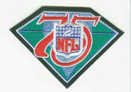 Stitched NFL 75th Throwback Jersey Patch