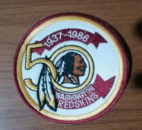 Stitched NFL Washington Redskins 1937 1986 50TH Patch