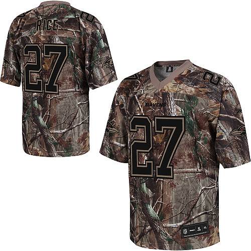Ravens #27 Ray Rice Camouflage Realtree Stitched NFL Jersey