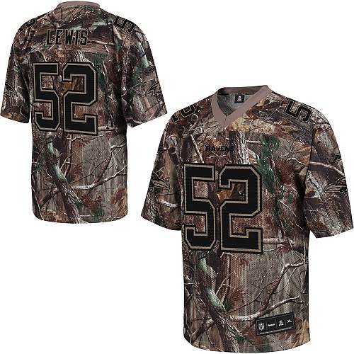 Ravens #52 Ray Lewis Camouflage Realtree Stitched NFL Jersey