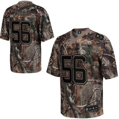 Steelers 56# Lamarr Woodley Camouflage Realtree Stitched NFL Jersey