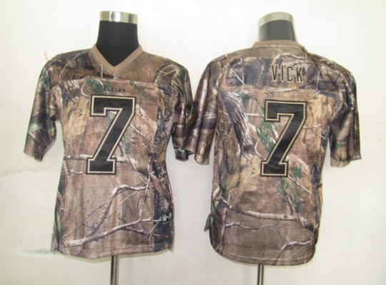 Eagles #7 Michael Vick Camouflage Realtree Stitched NFL Jersey