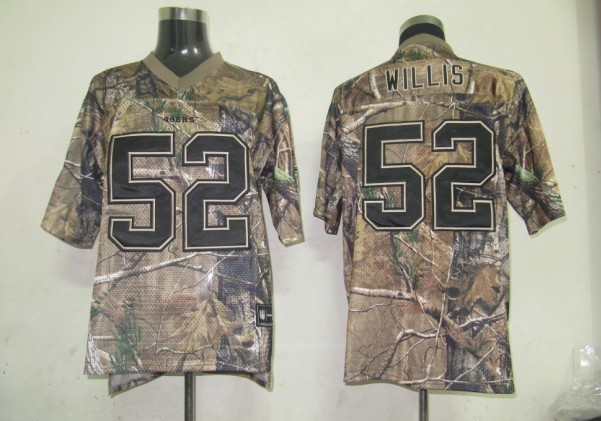 49ers #52 Patrick Willis Camouflage Realtree Stitched NFL Jersey