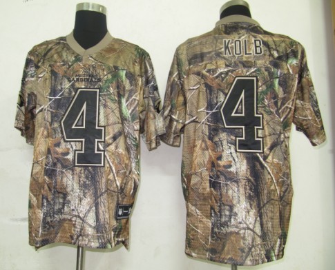 Cardinals #4 Kevin Kolb Camouflage Realtree Stitched NFL Jersey