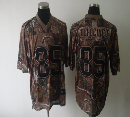 Patriots #85 chad ochocinco Camouflage Realtree Stitched NFL Jersey