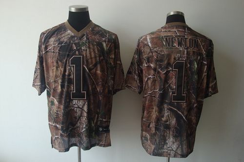 Panthers #1 Cam Newton Camouflage Realtree Stitched NFL Jersey