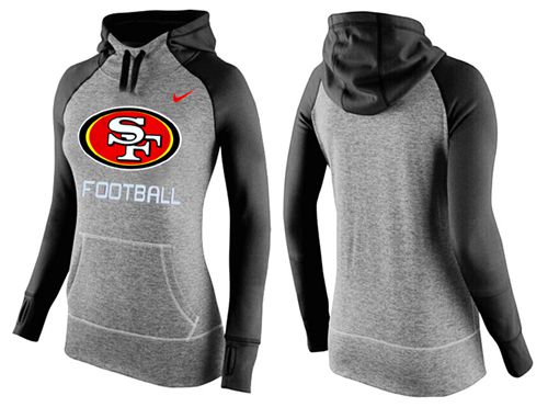 Women's  San Francisco 49ers Performance Hoodie Grey & Black