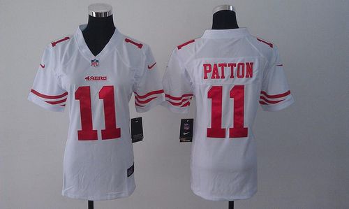  49ers #11 Quinton Patton White Women's Stitched NFL Elite Jersey