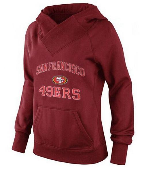 Women's San Francisco 49ers Heart & Soul Pullover Hoodie Red