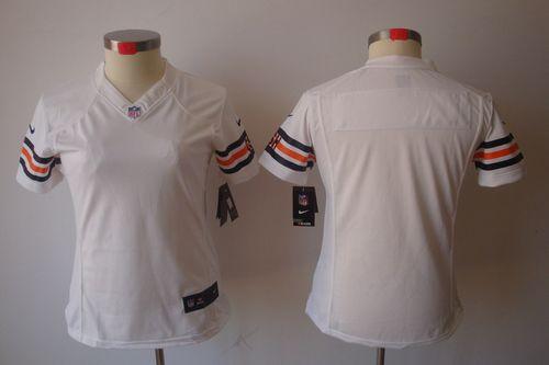  Bears Blank White Women's Stitched NFL Limited Jersey