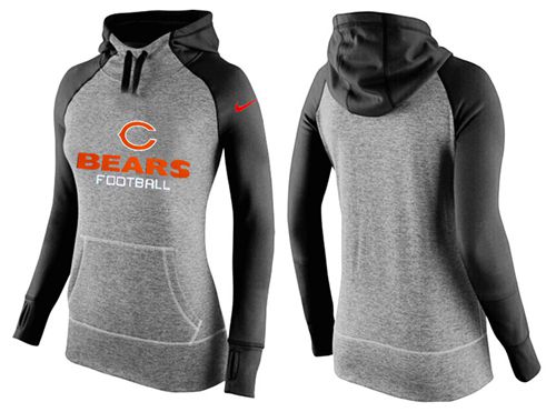 Women's  Chicago Bears Performance Hoodie Grey & Black