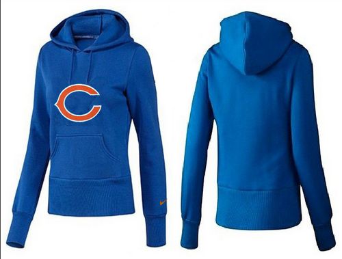 Women's Chicago Bears Logo Pullover Hoodie Blue