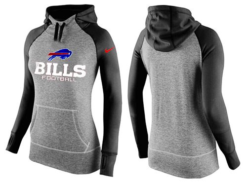 Women's  Buffalo Bills Performance Hoodie Grey & Black