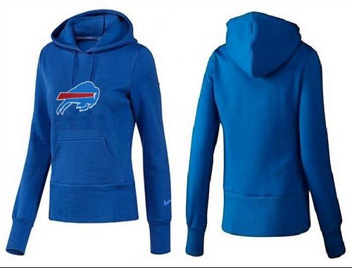 Women's Buffalo Bills Logo Pullover Hoodie Blue