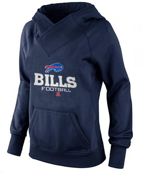 Women's Buffalo Bills Big & Tall Critical Victory Pullover Hoodie Navy Blue