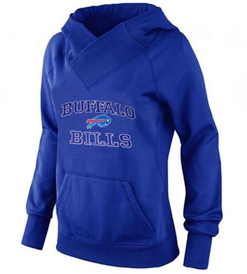 Women's Buffalo Bills Heart & Soul Pullover Hoodie Blue
