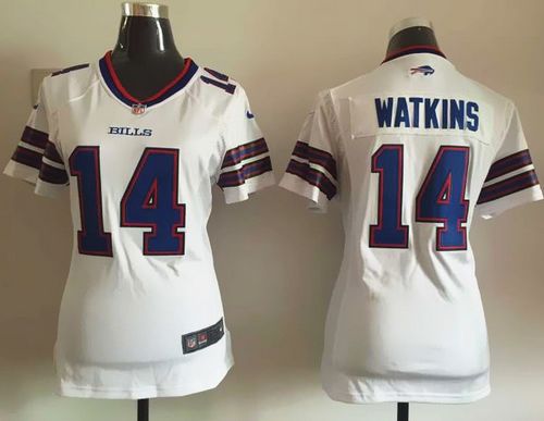 Bills #14 Sammy Watkins White Women's Stitched NFL Elite Jersey
