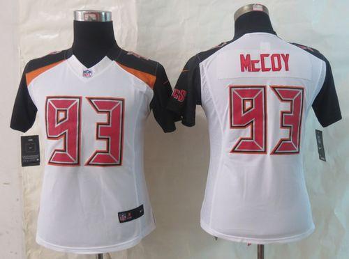 Buccaneers #93 Gerald McCoy White Women's Stitched NFL New Limited Jersey