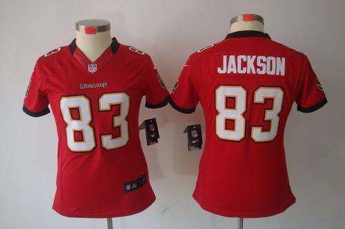  Buccaneers #83 Vincent Jackson Red Team Color Women's Stitched NFL Limited Jersey