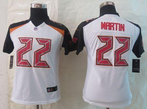  Buccaneers #22 Doug Martin White Women's Stitched NFL New Limited Jersey