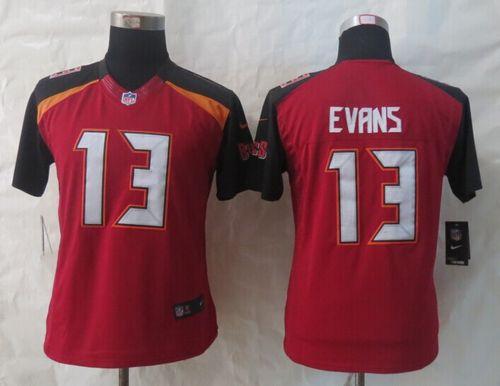  Buccaneers #13 Mike Evans Red Team Color Women's Stitched NFL New Limited Jersey