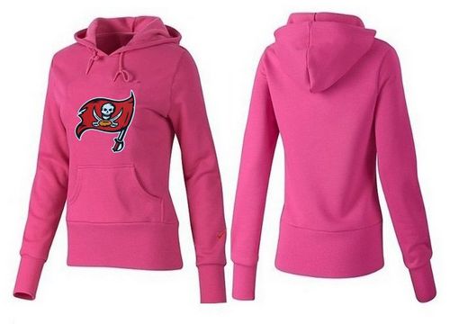 Women's Tampa Bay Buccaneers Logo Pullover Hoodie Pink