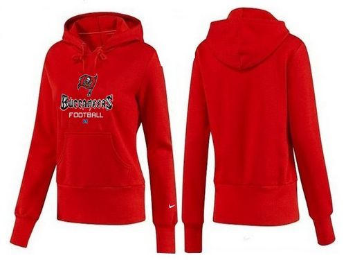 Women's Tampa Bay Buccaneers Authentic Logo Pullover Hoodie Red