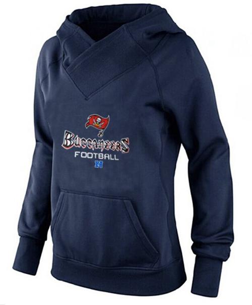 Women's Tampa Bay Buccaneers Big & Tall Critical Victory Pullover Hoodie Navy Blue