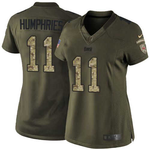  Buccaneers #11 Adam Humphries Green Women's Stitched NFL Limited Salute to Service Jersey