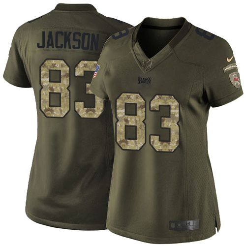  Buccaneers #83 Vincent Jackson Green Women's Stitched NFL Limited Salute to Service Jersey