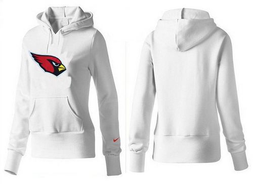 Women's Arizona Cardinals Logo Pullover Hoodie White