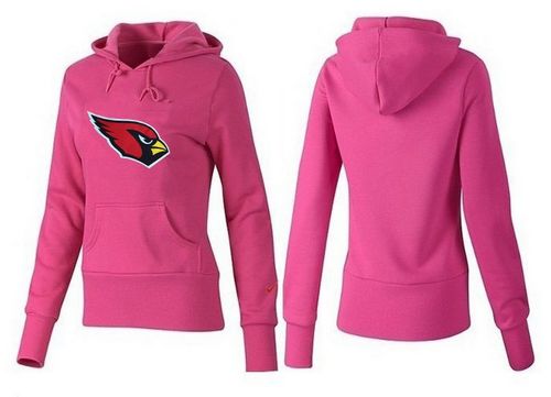 Women's Arizona Cardinals Logo Pullover Hoodie Pink