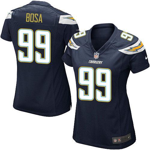  Chargers #99 Joey Bosa Navy Blue Team Color Women's Stitched NFL Elite Jersey