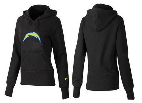 Women's San Diego Chargers Logo Pullover Hoodie Black