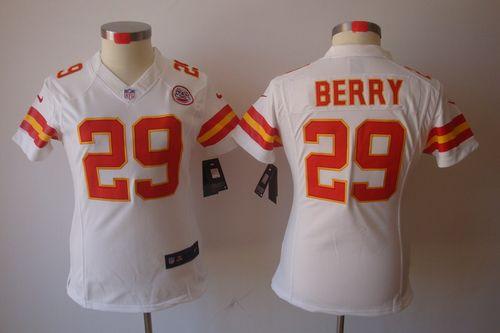  Chiefs #29 Eric Berry White Women's Stitched NFL Limited Jersey
