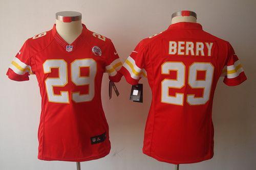  Chiefs #29 Eric Berry Red Team Color Women's Stitched NFL Limited Jersey