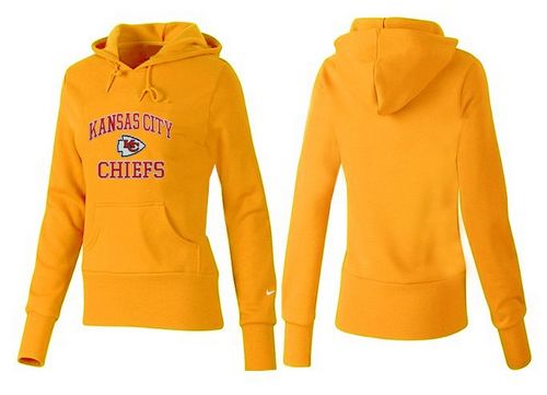Women's Kansas City Chiefs Heart & Soul Pullover Hoodie Yellow