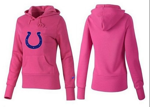 Women's Indianapolis Colts Logo Pullover Hoodie Pink