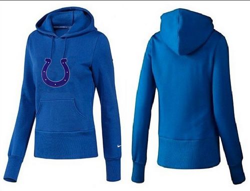 Women's Indianapolis Colts Logo Pullover Hoodie Blue