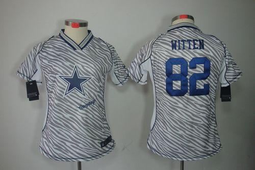  Cowboys #82 Jason Witten Zebra Women's Stitched NFL Elite Jersey