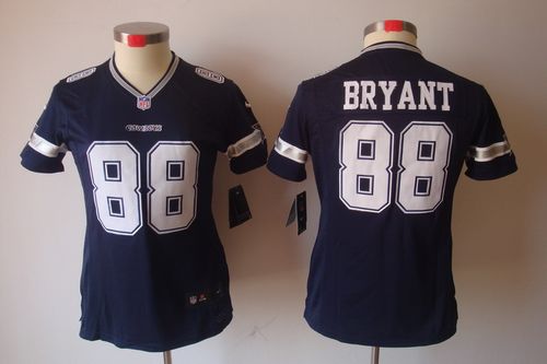  Cowboys #88 Dez Bryant Navy Blue Team Color Women's Stitched NFL Limited Jersey