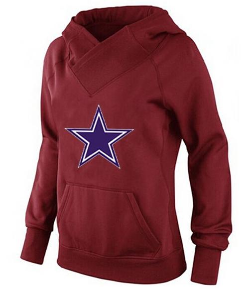 Women's Dallas Cowboys International Version Pullover Hoodie Red