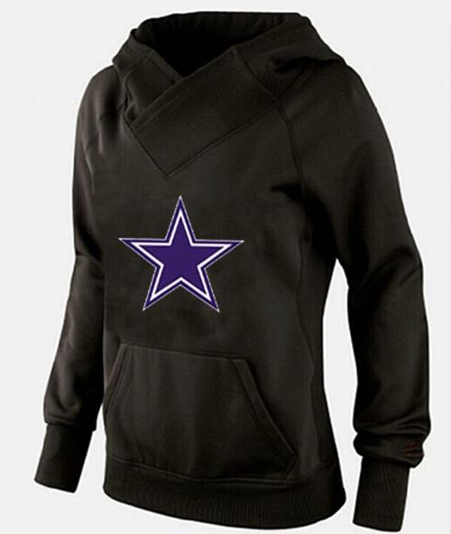 Women's Dallas Cowboys International Version Pullover Hoodie Black