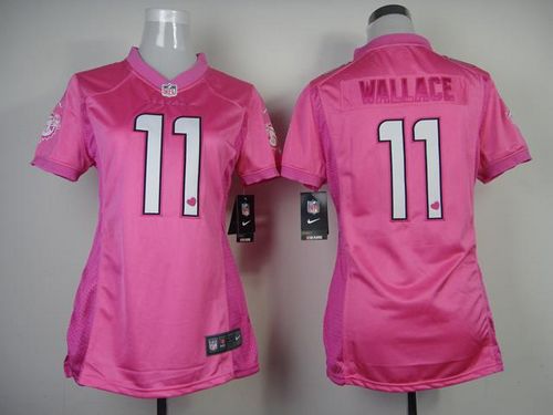  Dolphins #11 Mike Wallace Pink Women's Be Luv'd Stitched NFL New Elite Jersey