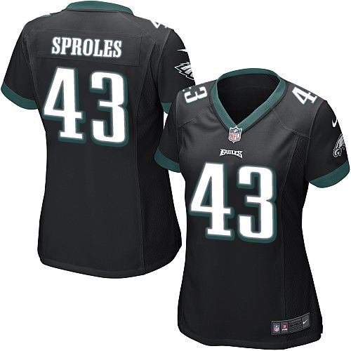 Eagles #43 Darren Sproles Black Alternate Women's Stitched NFL New Elite Jersey